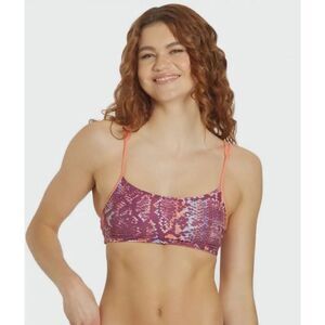 NWT Sporti x Gretchen Walsh Desert Python Tracy Double Strap Bikini Top Size M